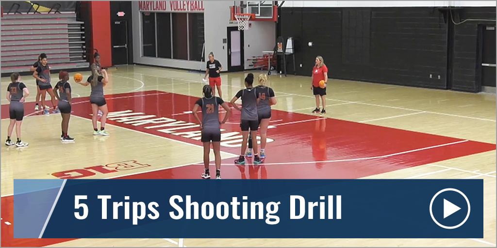 5 Trips Shooting Drill with Brenda Frese - Univ. of Maryland