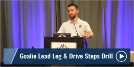 Goalie Lead Leg & Drive Steps Drill with Noah Fossner - Yale University