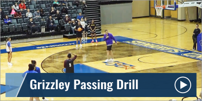 Grizzley Passing Drill with Will Wade - Louisiana State Univ.
