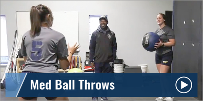 Hitting: Med Ball Throws for Developing Rotational Power with Garland Shirley - Clarke Univ.