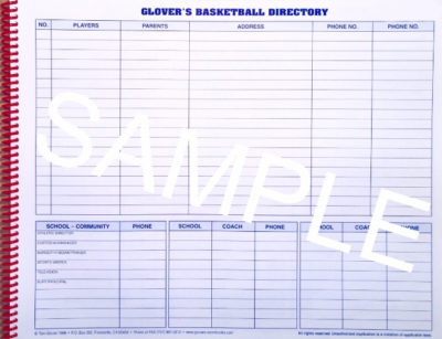 Glover's Basketball Scorebook - 35 Games - Image 2