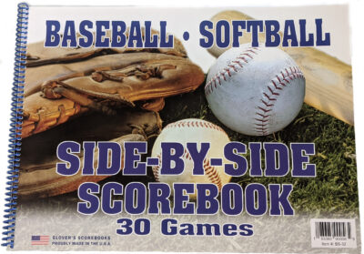 Glover's Baseball Side-by-Side Scorebook (30 games)