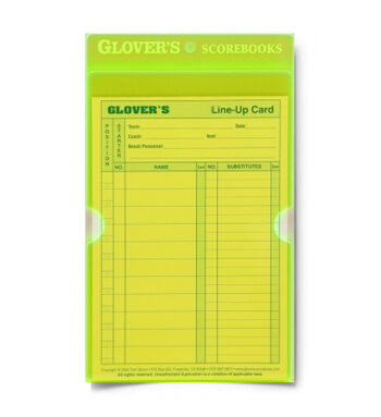 Glover's Softball Acrylic Line-Up Card Holder (Small)